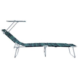 Sun Lounger Folding 2 pcs Green 58 x 188 x 77cm Polyester 42003067