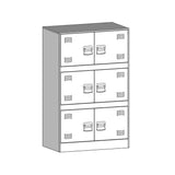 Sideboard White 67x39x107 cm Steel 841660