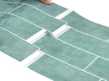 Decorative Stickers 20 pcs Grey Green 29 x 21 cm 42046151