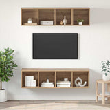 TV Cabinet Set Wall-mounted 3 pcs Artisan Oak Engineered Wood 3393413