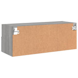 TV Wall Cabinet Grey Sonoma 80x30x30 cm Engineered Wood 836878