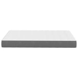 Bed Mattress with Mattress Light Grey 120 x 190 cm Fabric 42008276