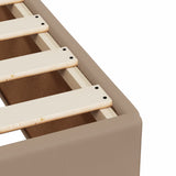 Box Spring Bed with Mattress Cappuccino 90x190 cm Faux Leather 3286103