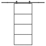 Sliding Door with Hardware Set 90x205 cm ESG Glass&Aluminium 3332871