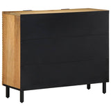 Sideboard Brown 90x33x75 cm Solid Wood Mango 4017748