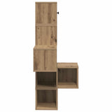 Wall Corner Shelf Artisan Oak 48 x 48 x 120 cm Engineered Wood 8012235