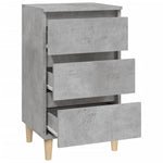 ZNTS Bedside Cabinet Concrete Grey 40x35x70 cm Engineered Wood 819664