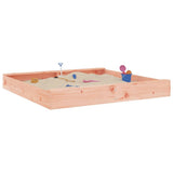 Sandbox with Seats Square Solid Wood Douglas 825042
