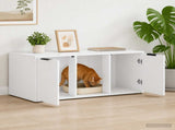 Cat Crate Furniture White 100 x 49 x 45 cm Engineered Wood 8014759