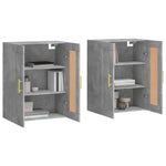 Wall Mounted Cabinets 2 pcs Concrete Grey Engineered Wood 3198005