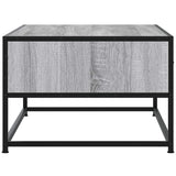 ZNTS Coffee Table Grey Sonoma 100x50x35 cm Engineered Wood and Metal 848782