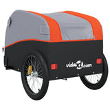 Bike Trailer Black and Orange 30 kg Iron 94138