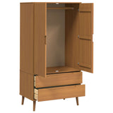 Wardrobe MOLDE Caramel 90 x 55 x 175 cm Solid Pine Wood 42020939