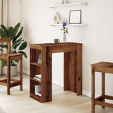 Bar Table with Racks Old Wood 95x47x103.5 cm Engineered Wood 854389