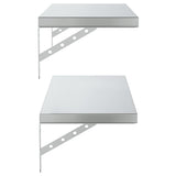 Wall Shelves 2 pcs 75x30 cm Silver Stainless Steel 3214506