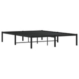 Metal Bed Frame without Mattress Black 140x200cm 373656
