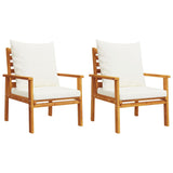 ZNTS 4 Piece Garden Lounge Set with Cushions Solid Wood Acacia 3211795