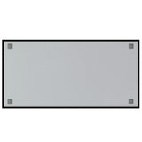 Wall-mounted Magnetic Board Black 100x50 cm Tempered Glass 347941