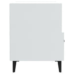 Bedside Cabinets 2 pcs High Gloss White Engineered Wood 812037