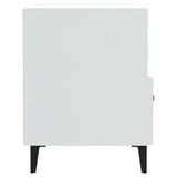 Bedside Cabinets 2 pcs High Gloss White Engineered Wood 812037
