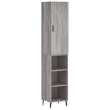 Highboard Grey Sonoma 34,5x34x180 cm Engineered Wood 3198999