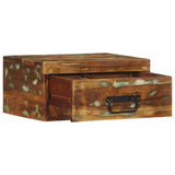 ZNTS Wall-mounted Bedside Cabinet Solid Wood Reclaimed 4017453