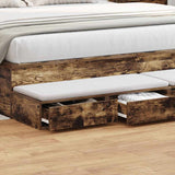 Bed Drawers Smoked Oak 180 x 36.5 x 16.5 cm Engineered Wood 866983