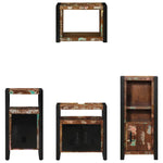 Bathroom Furniture Set 4 pcs Multicolour Solid Reclaimed Wood 3305663