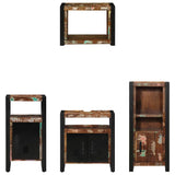 Bathroom Furniture Set 4 pcs Multicolour Solid Reclaimed Wood 3305663