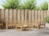 Outdoor Sofa Set 6 pcs White Solid Acacia Wood 3387673