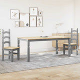 3 Piece Dining Set PANAMA Grey Solid Wood Pine 3345207