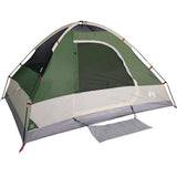 Camping Tent Dome 4-Person Green Waterproof 94777