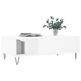 Coffee Table White 104x60x35 cm Engineered Wood 827084