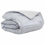 Summer Duvet Silver 220 x 260 cm Satin and Microfiber 42025798