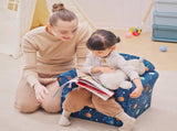 Kids Planet-Themed Armchair, with Non-Slip Feet, Wooden Frame - Blue T3398P347637