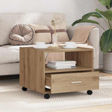 Coffee Table Artisan Oak 55 x 55 x 45cm Engineered Wood 880469
