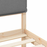 Bed Frame with Upholstered Headboard Light Grey 160 x 200 cm 877824