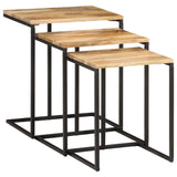 Nesting Tables 3 pcs Solid Wood Acacia 372724