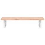 ZNTS Basin Shelf Wall Mounted Steel and Solid Wood Beech 3302352