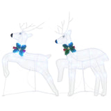 LED Reindeers 2 pcs Cold White Fabric 42012989