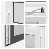 Basement Window "RISOR" 50x50 cm Tilt&Turn DIN Right Anthracite 4108425