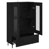 Highboard Black Oak 69.5 x 31 x 115 cm Engineered Wood 882543