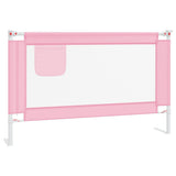 Toddler Safety Bed Rail Pink 120x25 cm Fabric 10200