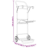 Saddle Trolley Foldable Black Steel 172502