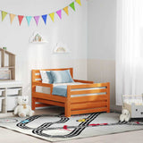 Bed Frame with Headboard Wax Brown 80 x 200 cm Engineered Wood 877208