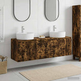 Bathroom Cabinet Set 3 pcs Smoked Oak 49.5 x 44.5 x 65 cm 3405672