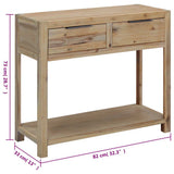 245684 Console Table 82x33x73 cm Solid Acacia Wood