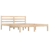 Bed Frame without Mattress Solid Wood Pine 140x190cm 810410