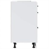Kitchen Base Cabinet "Lucca" High Gloss White Engineered Wood 854232