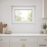 Basement Window RISOR 80 x 55 cm PVC and Glass 42047847